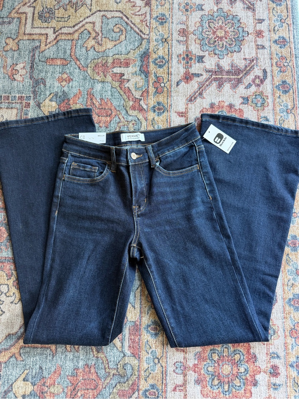 NWT Vervet by Flying Monkey Bella Mid-Rise Flare Stretch Jean